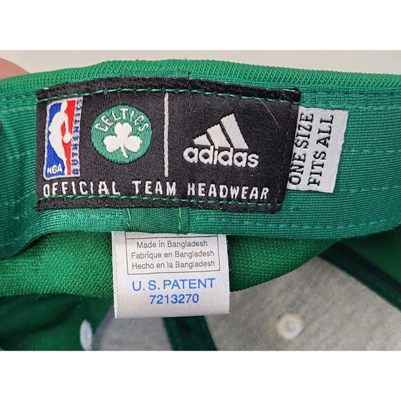 Adidas Boston Celtics Hat Cap Fitted NBA Basketball Green OSFA Logo‎ Shamrock - Picture 5 of 5